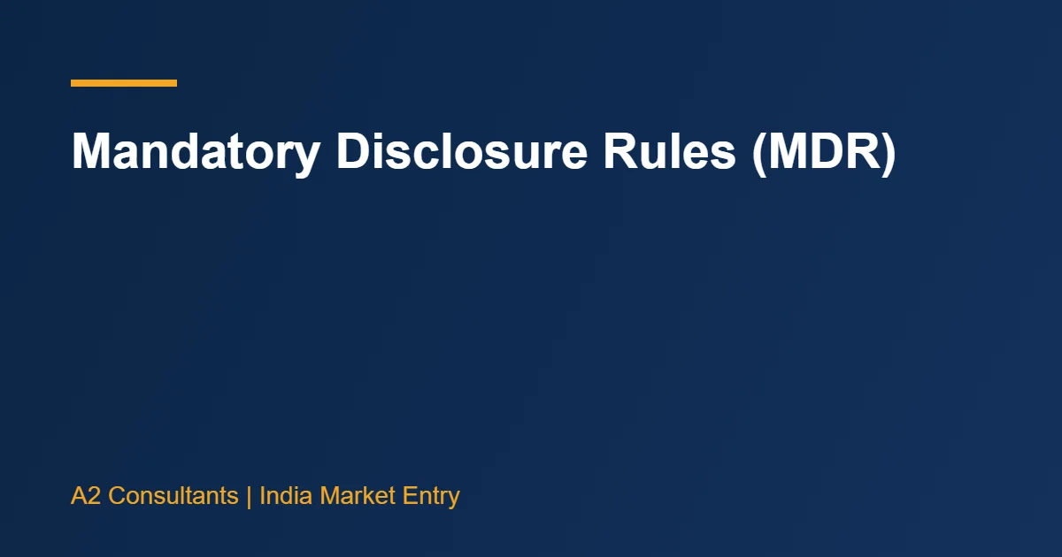 Mandatory Disclosure Rules (MDR)