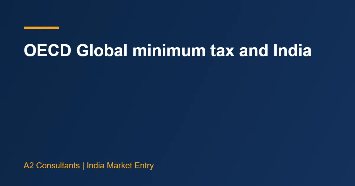 OECD Global minimum tax and India